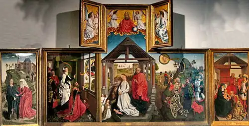 Rogier van der Weyden, Polyptych with the Nativity,  1450
