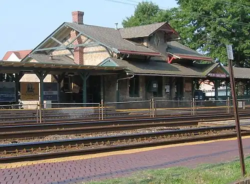 Wynnewood Station, Pennsylvania Railroad, Wynnewood, PA (1870).