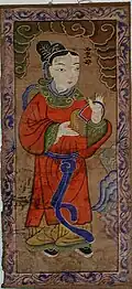Tây Vương Mẫu on drape, Vietnamese,  1800