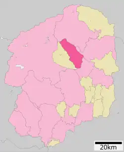 Location of Yaita in Tochigi Prefecture