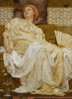 Yellow Marguerites by Albert Joseph Moore