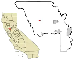 Location in Yolo County and the state of California