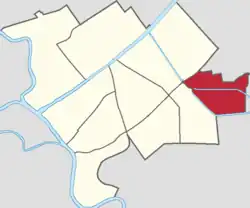 Location of Yueyahe Subdistrict in Hebei District