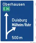 449: Direction Sign on Motorway