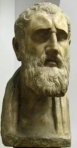 Herma of bearded Zeno of Citium, founder of Stoicism