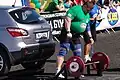 During the Strongman Champions League Ireland contest in Limerick, Ireland, 2010.