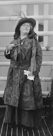 Black and white photograph of a woman