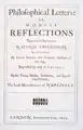Philosophical letters, 1664