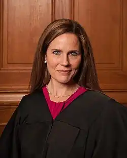 Barrett in a judicial robe