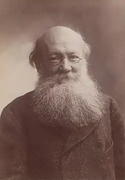 Portrait photograph of Peter Kropotkin