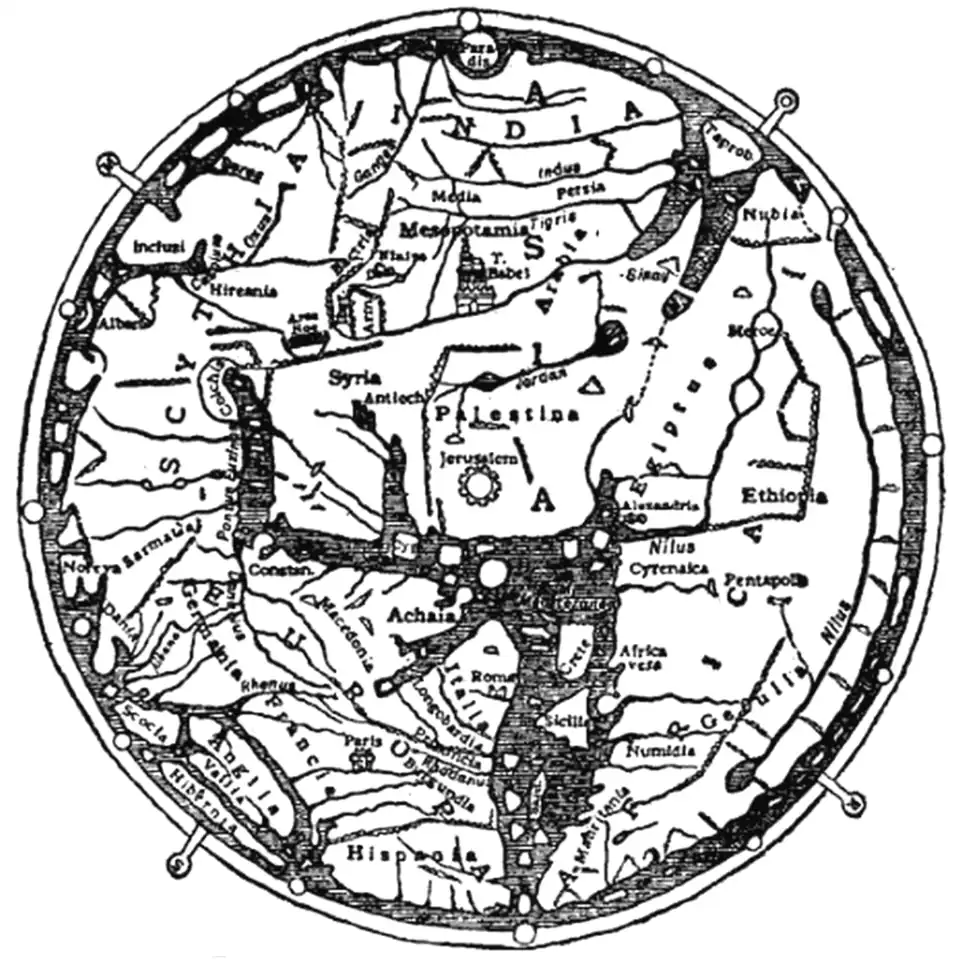 Fig. 11.—The Hereford Map (c. 1280).