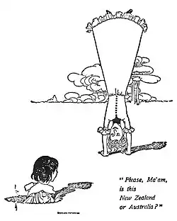 “Please, Ma’am, is this New Zealand or Australia?”