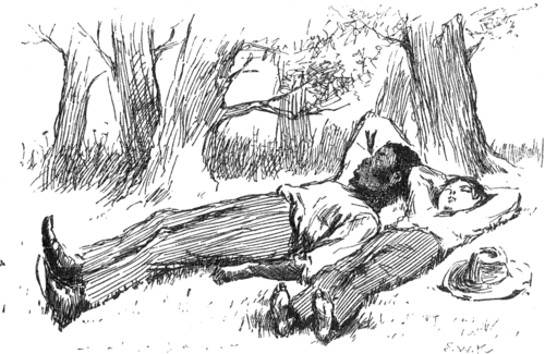 man and boy sleeping on grass