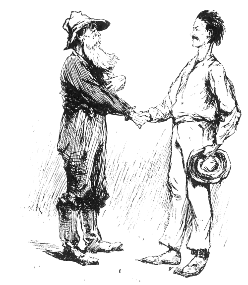 two men shaking hands