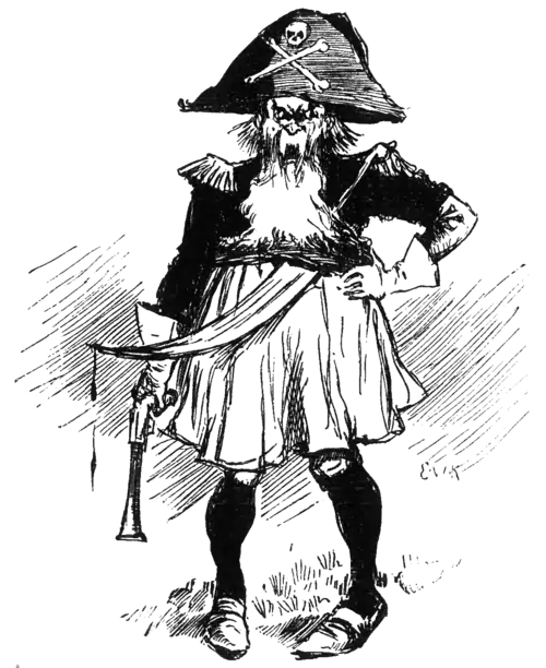 man dressed as pirate