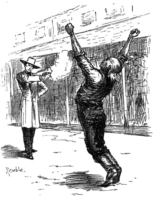 man shooting another man