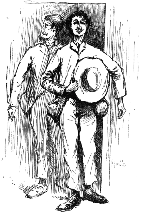 two men with bulging pockets