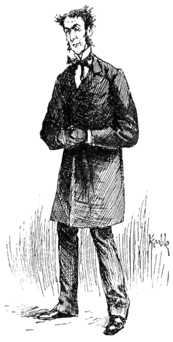 man in long black coat