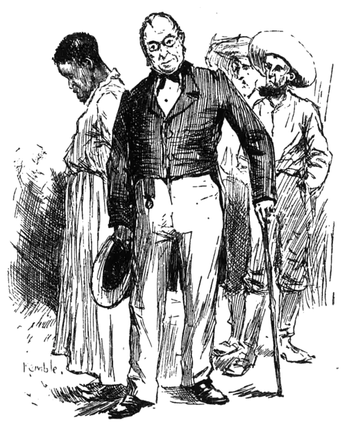 doctor speaking, men listening