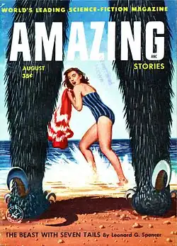 Amazing Stories cover image for August 1956