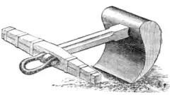 Fig. 10.—Cast-iron Mooring Anchor.