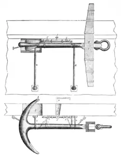 Fig. 8.—Stowing a Sheet Anchor.