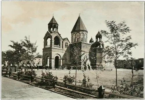 Fig. 49. Edgmiatsin: The Great Court and the Cathedral.