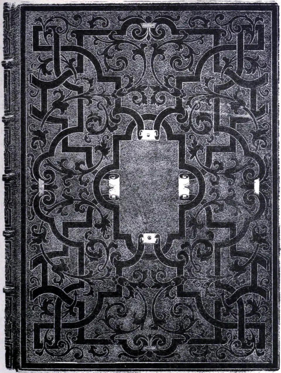 Photo-lithograph of a book cover with Maioli finishing.