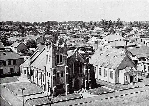 The Methodist Church overlooking Barings Square East