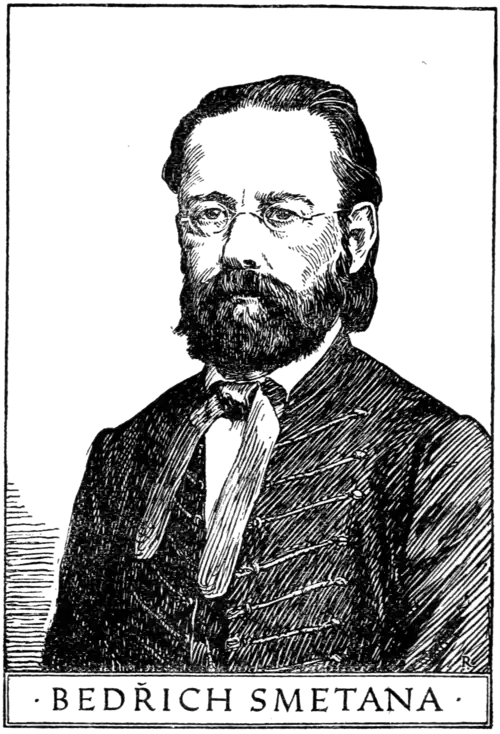 A portrait of Bedrich Smetana from page 18 of The music of Bohemia