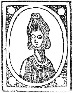 Title page woodcut from 'Bony Jean of Aberdeen' a chapbook printed in Falkirk in 1815