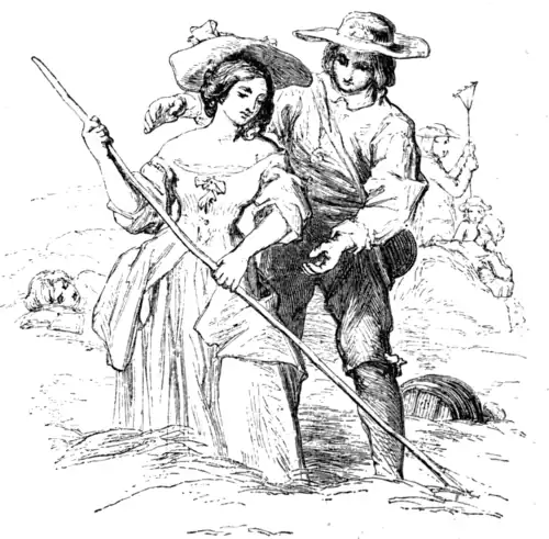 HAYMAKING. BY W. MULREADY, R.A. Engraved by John Thompson