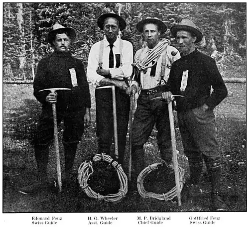 GUIDES IN CHARGE OF CLIMBING—YOHO CAMP