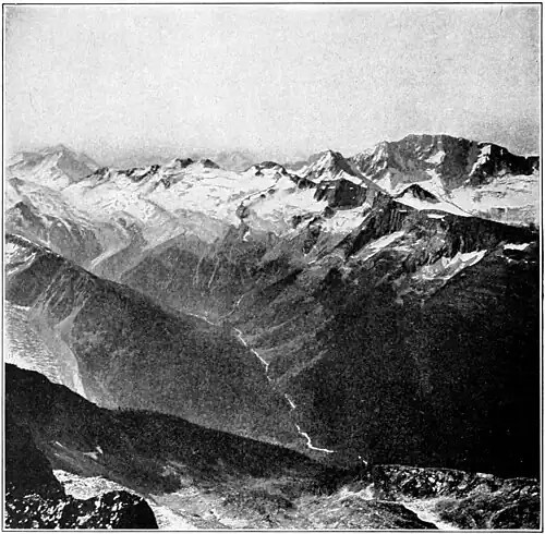 THE ASULKAN GLACIER FROM MT. AVALANCHE