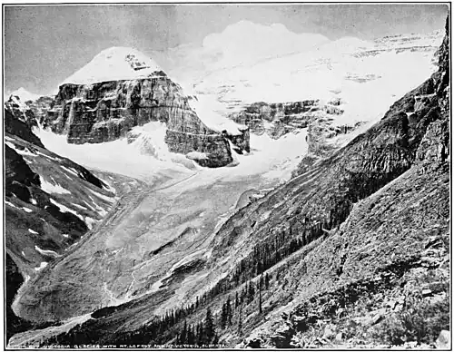 GENERAL VIEW OF VICTORIA GLACIER AND ITS TRIBUTARIES