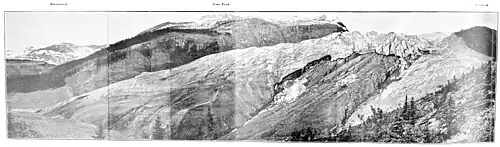 ILLUSTRATION NO 1 PANORAMA OF YOHO GLACIER FROM NORTH END OF BASE