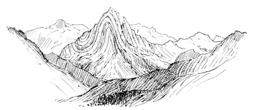 ANTICLINE AND SYNCLINE, SENTINEL MT., KOOTENAY PLAINS