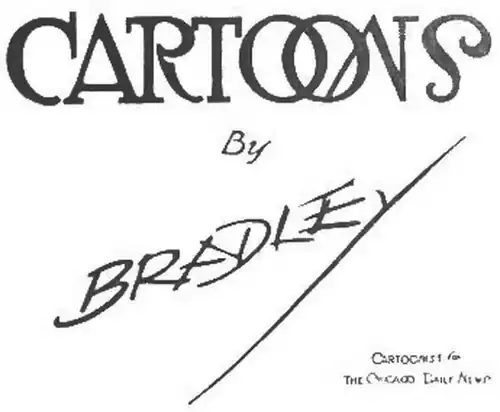 Cover reads: Cartoons by Bradley