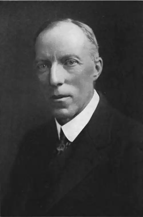 Black-and-white photograph of Cecil J. Sharp.