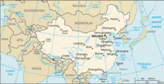 map of China