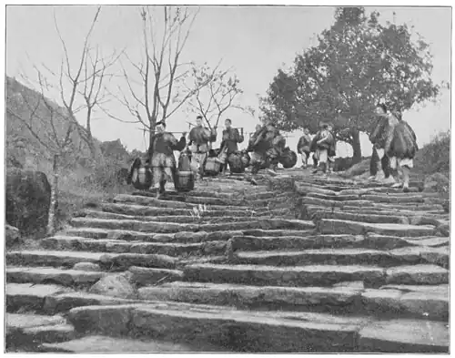 An Old Paved Mountain Pass Intended for Foot Passengers Only