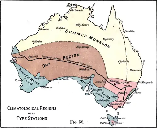 Climatological Regions with Type Stations. Fig. 58.