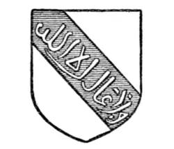 Fig. 11.—Device of Abu Abdallah, Mohammed ibn Naçr, King of Granada, said to be the builder of the Alhambra (1231-1272).