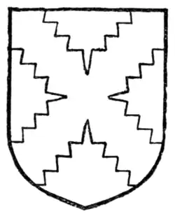 Fig. 188.—Saltire indented.