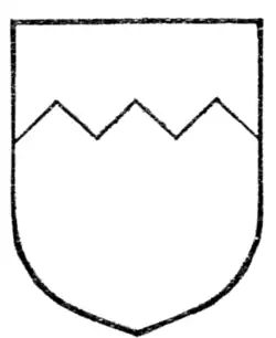 Fig. 199.—Chief dancetté.