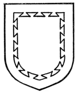 Fig. 217.—Bordure dovetailed.