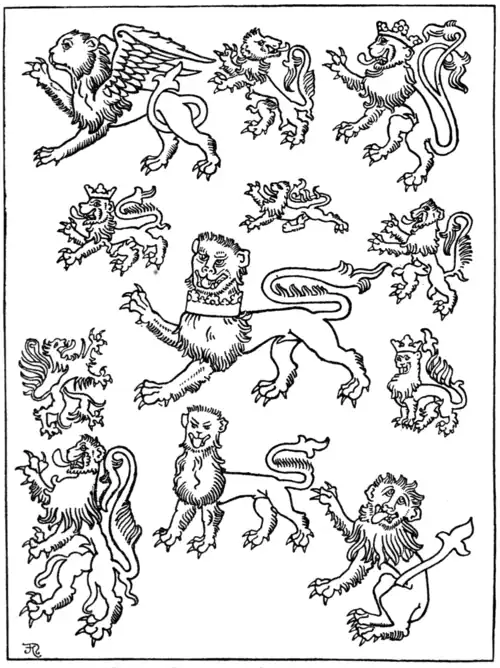 Fig. 277.—Lions. (Drawn by Mr. J. Forbes Nixon.)