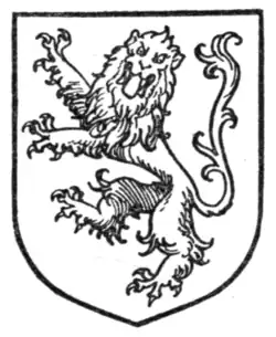 Fig. 285.—Lion rampant guardant.