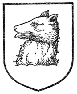 Fig. 350.—Bear's head couped (English).