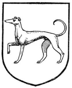 Fig. 372.—Greyhound passant.